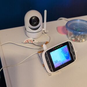 HelloBaby White Baby Monitor with Camera